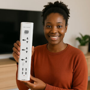 Home LUMIN 1 (ELLINGTON 3 WAY SURGE EXTENSION WITH 4 USB) - HK M904U